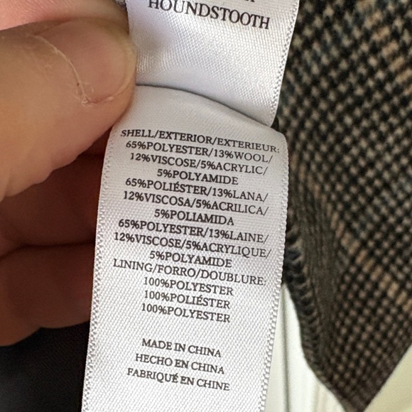 Rails Cody Sand Ash Houndstooth Blazer L - Picture 13 of 14